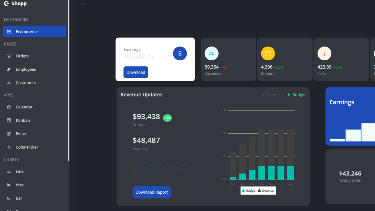 React-Admin Dashboard